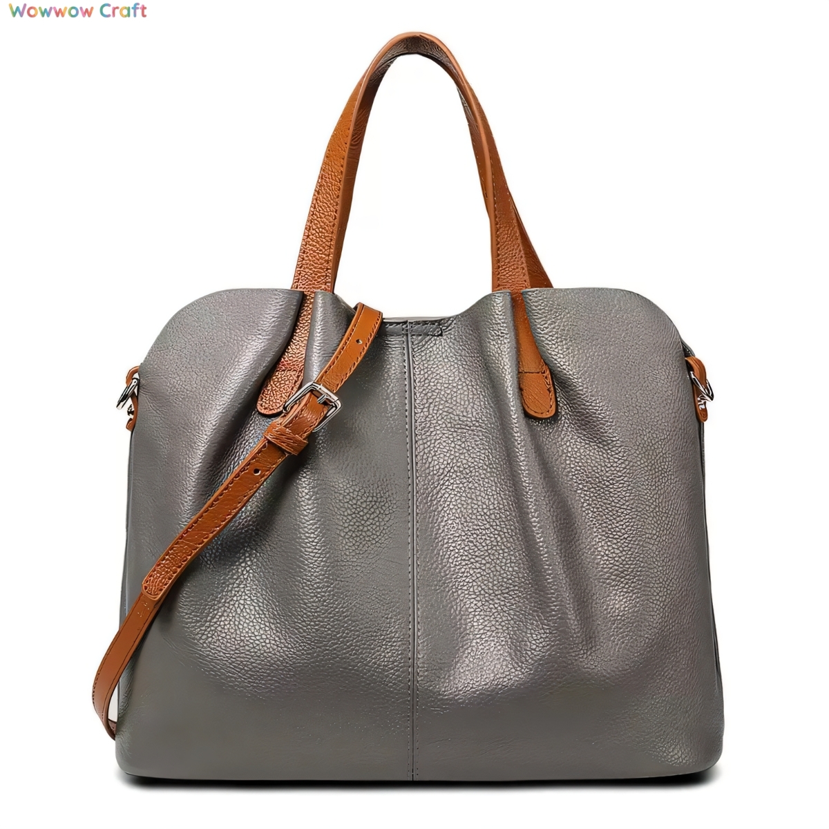Totes,Leather Bags,Shoulder Bags,Trendy Blue Gray Red Top grain Leather Crossbody Bag - Leather Shoulder Bags